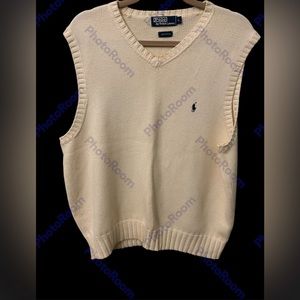 Polo by Ralph Lauren Men's Cream Sweater Vest
